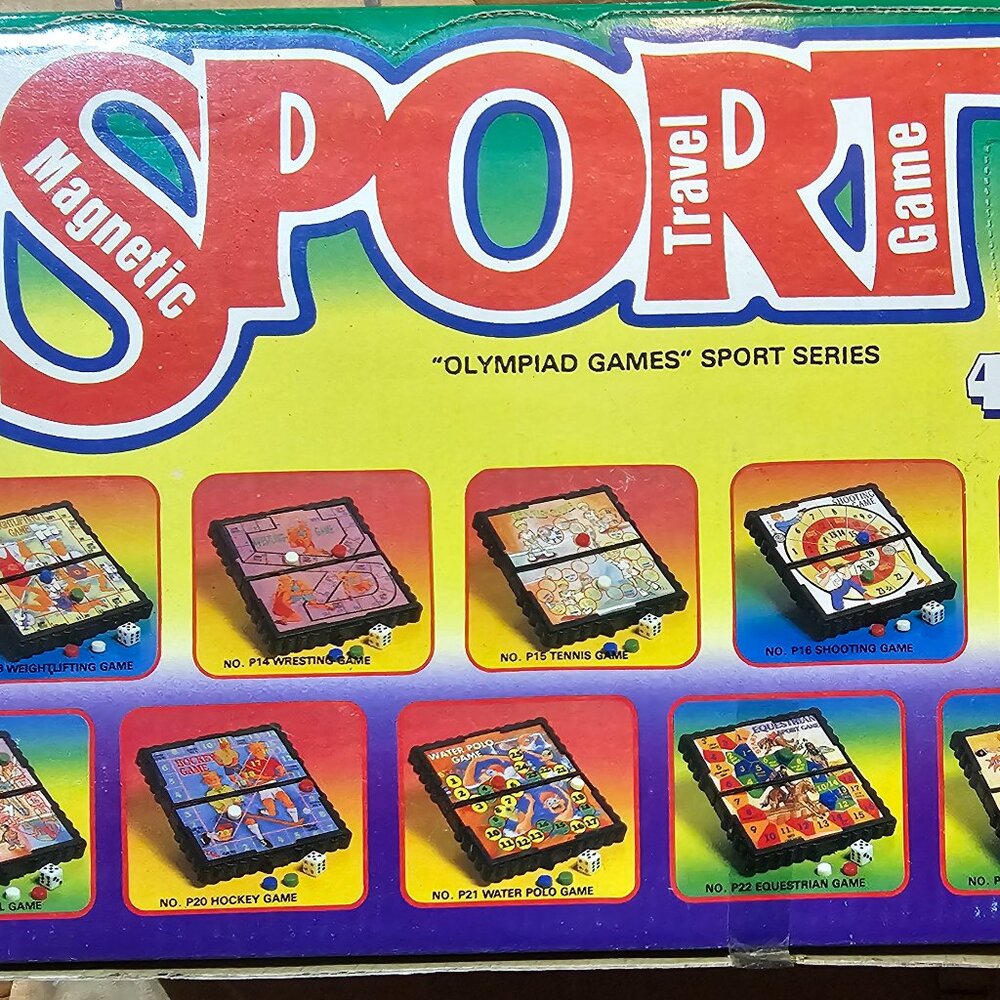 Vintage, New Mini Magnetic Olympiad Sports Travel Games